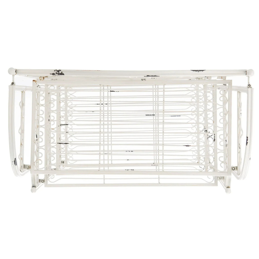 SAFAVIEH Bryn Étagère de boulanger d'extérieur victorienne en fer forgé à 4 niveaux - 63,5 cm l x 38,1 cm P x 160 cm H - 25L x 15P x 63H