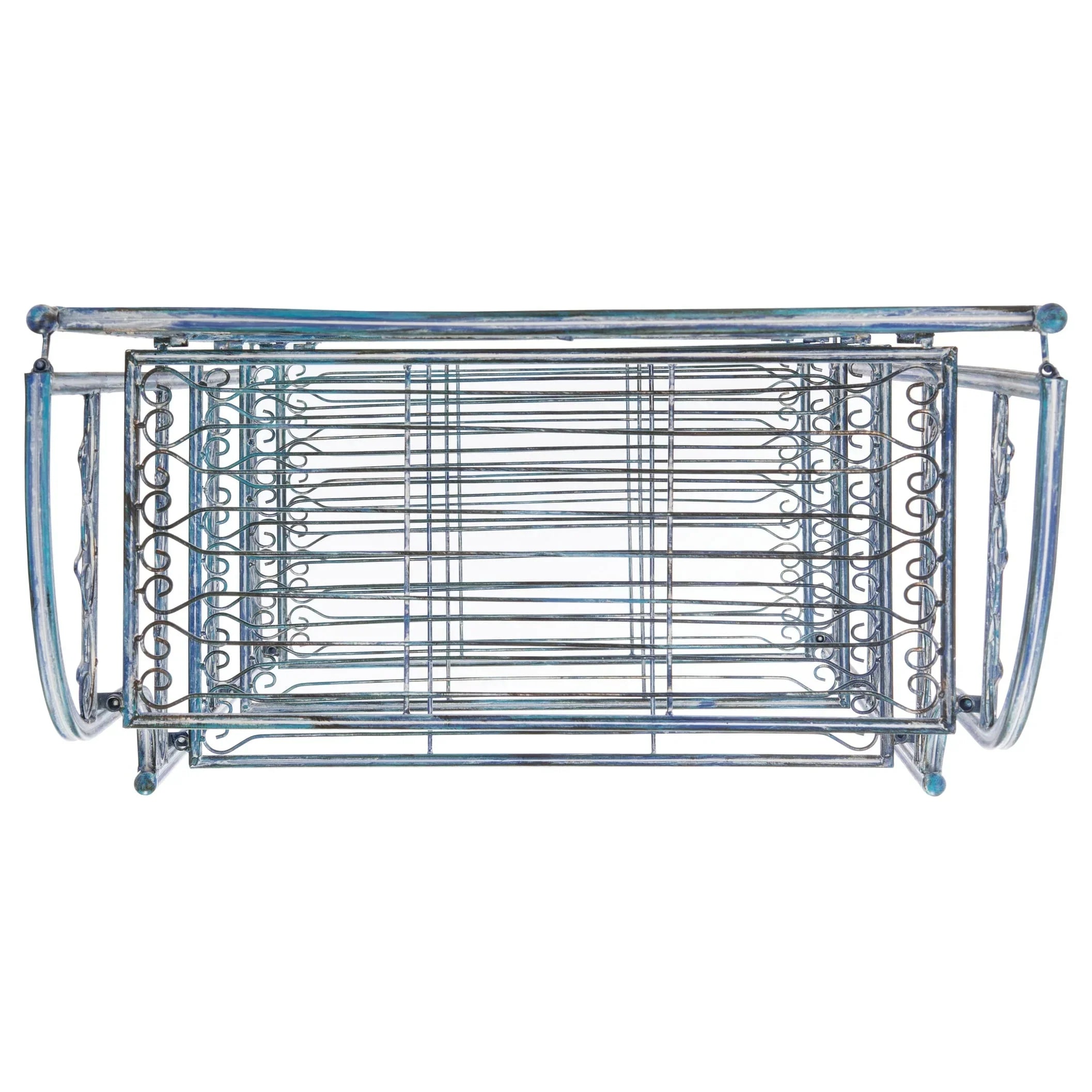 SAFAVIEH Bryn Étagère de boulanger d'extérieur victorienne en fer forgé à 4 niveaux - 63,5 cm l x 38,1 cm P x 160 cm H - 25L x 15P x 63H