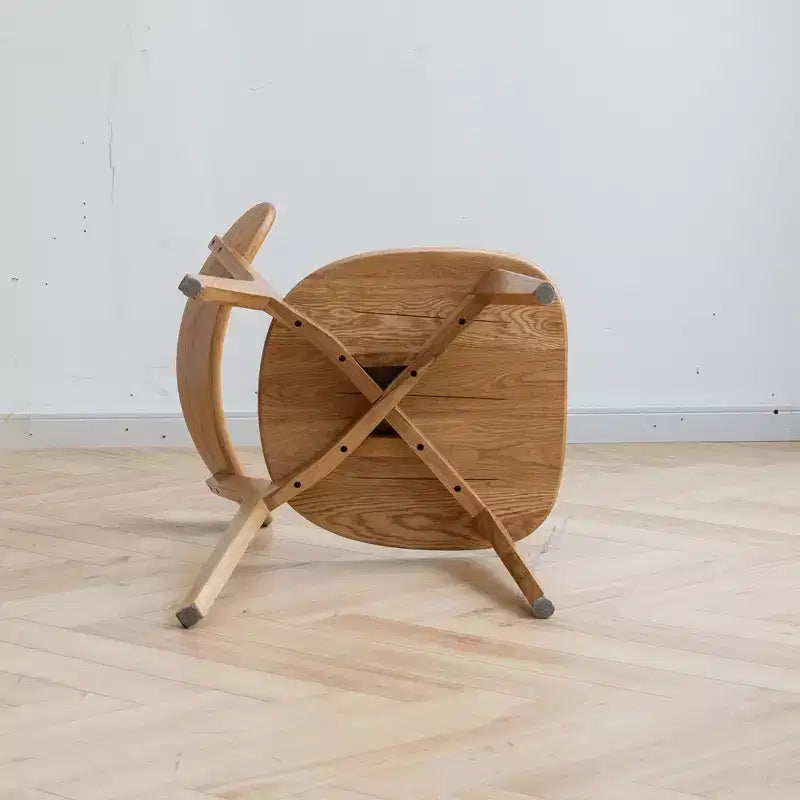 MAYEERTY Lot de 4 chaises de salle à manger en bois massif, chaises en bois naturel pour cuisine, salle à manger, salon