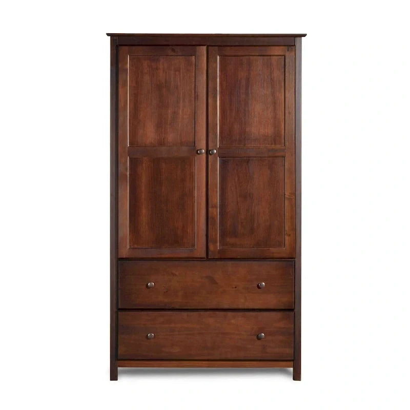 Armoire 2 portes en bois massif - 41x72x22