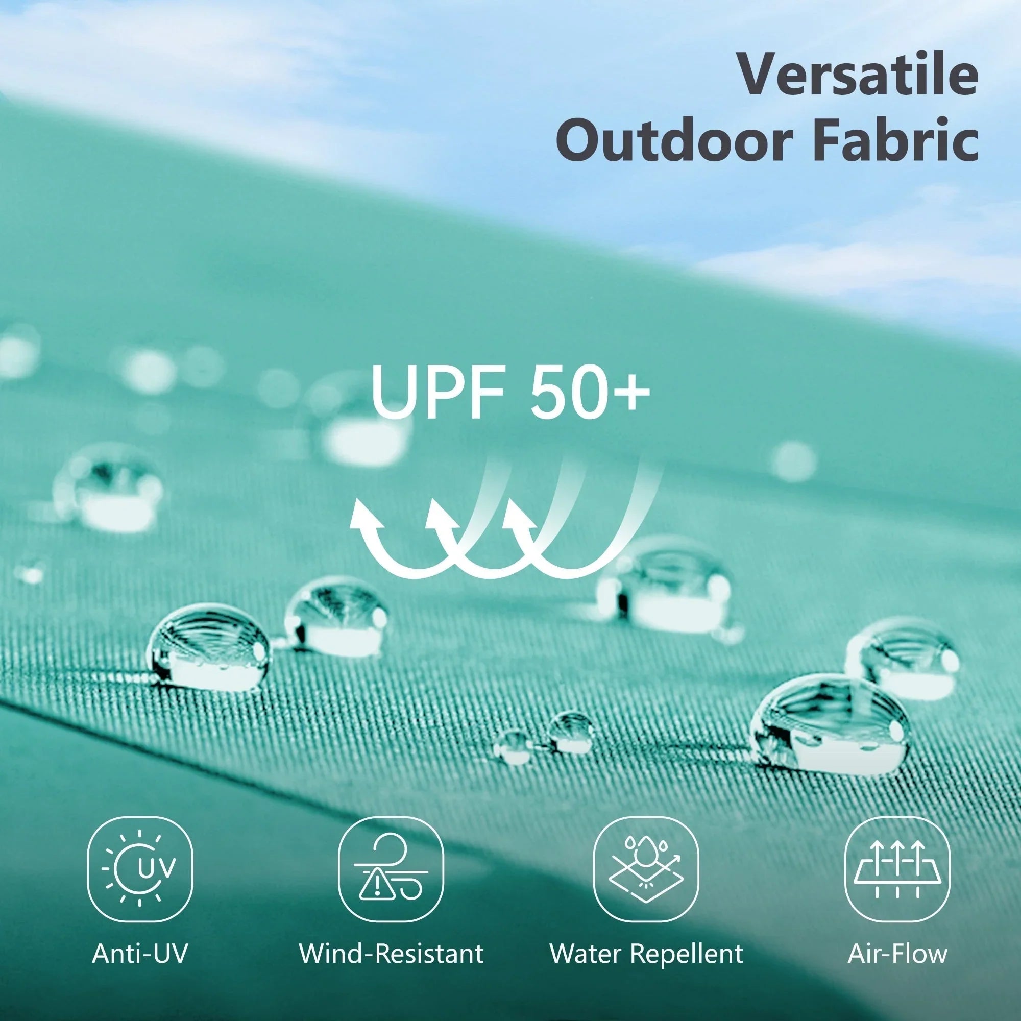 MAISON ARTS Grand Parasol Double Face de 4,5 m avec Base Incluse pour Patio