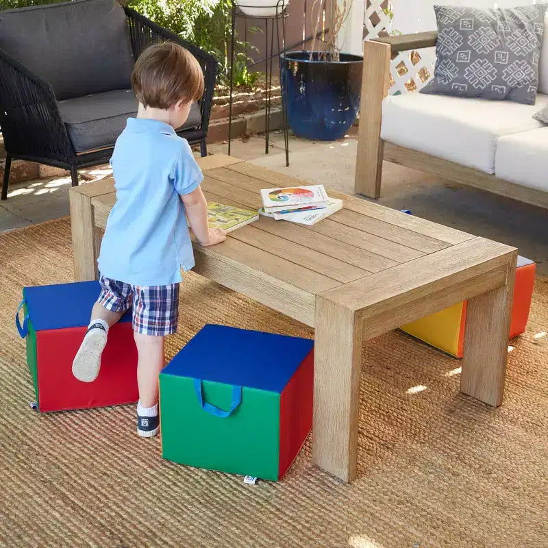 Children's Foam Cozy Cube Seats 4-Pack - Flexible Classroom and Playroom Seating