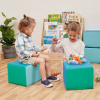 Children's Foam Cozy Cube Seats 4-Pack - Flexible Classroom and Playroom Seating