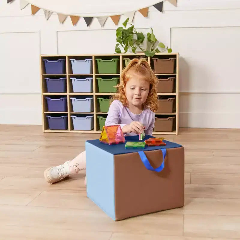 Children's Foam Cozy Cube Seats 4-Pack - Flexible Classroom and Playroom Seating