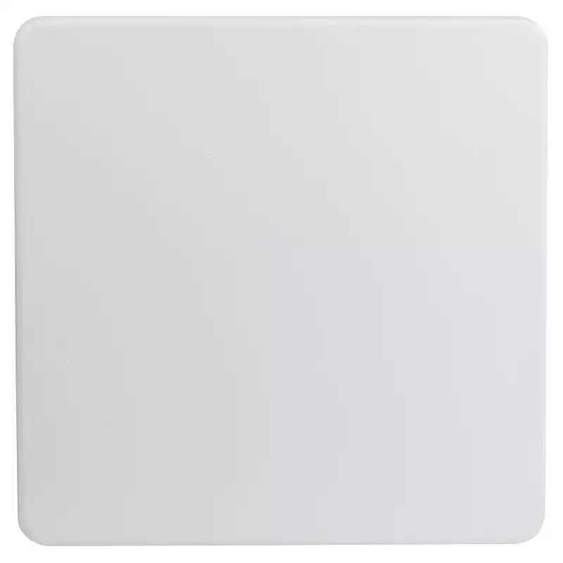 34.25" Square Plastic Folding Table with Carrying Handle - Granite White, 220 lb Capacity