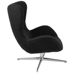 Retro Swivel Wing Accent Chair with LeatherSoft Upholstery - 500 lb Capacity