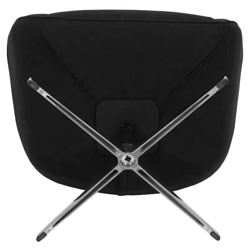 Retro Swivel Wing Accent Chair with LeatherSoft Upholstery - 500 lb Capacity