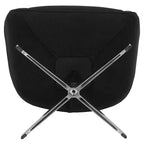 Retro Swivel Wing Accent Chair with LeatherSoft Upholstery - 500 lb Capacity