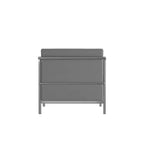 Contemporary LeatherSoft Chair with Double Bar Encasing Frame - 550 lb Capacity