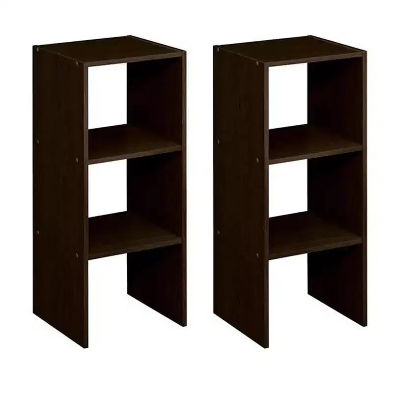 ClosetMaid 895600 Decorative Home Stackable 2-Cube Organizer Storage 31-Inch, Espresso (2 Pack)