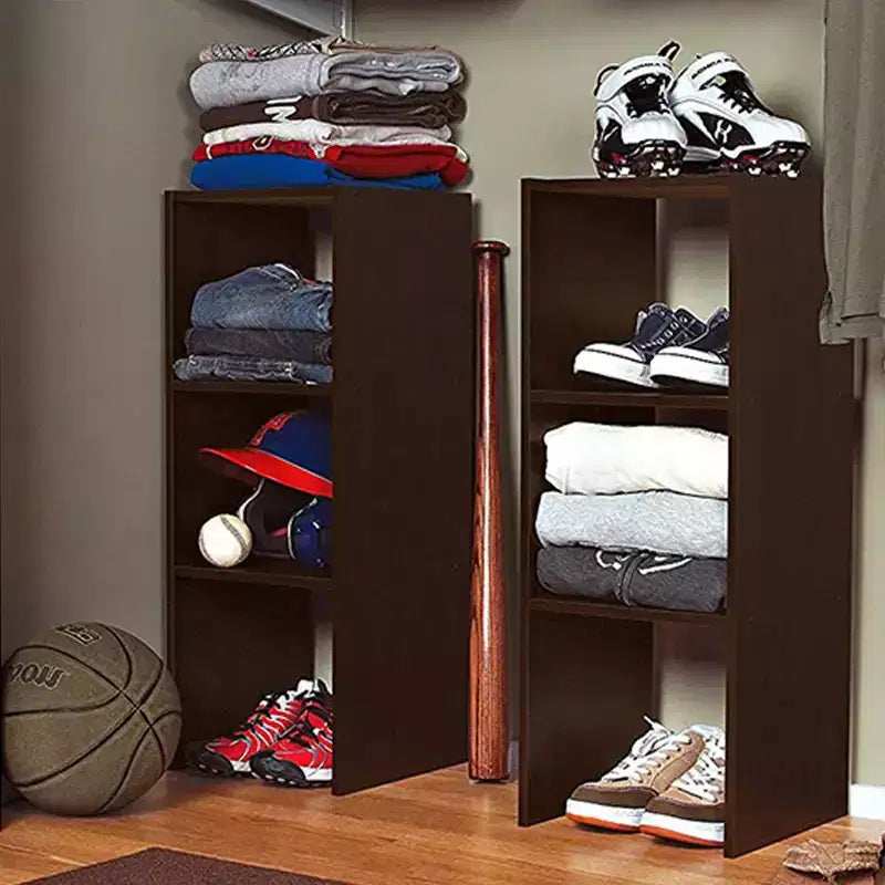 Stackable 2-Cube Storage Organizer - 31", Espresso, 2-Pack
