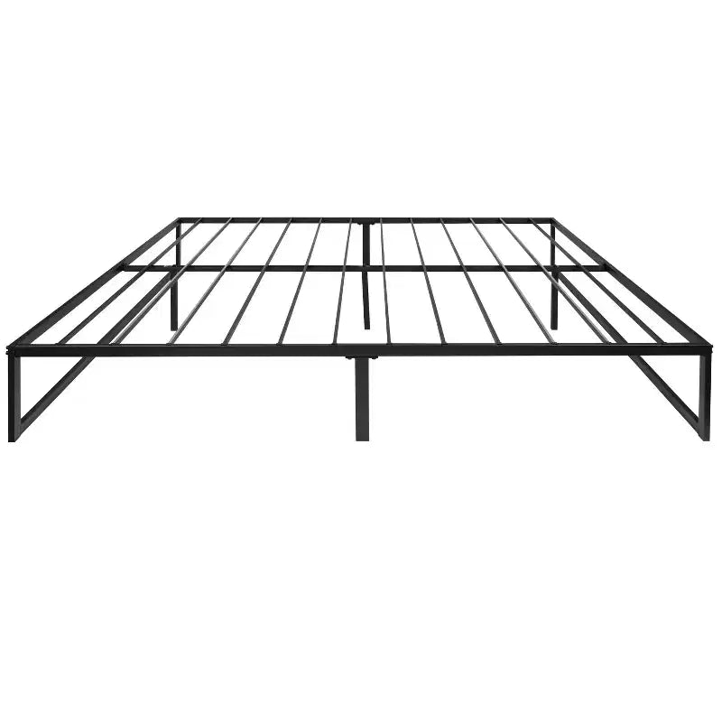 14" Twin Metal Platform Bed Frame with Steel Slat Support - No Box Spring Needed