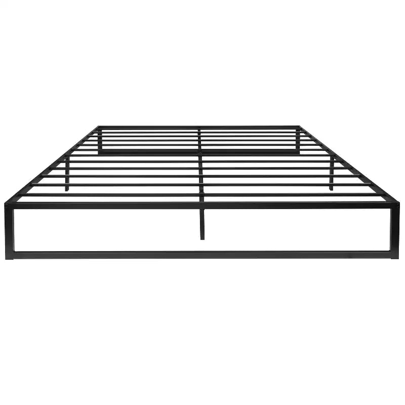 14" Twin Metal Platform Bed Frame with Steel Slat Support - No Box Spring Needed
