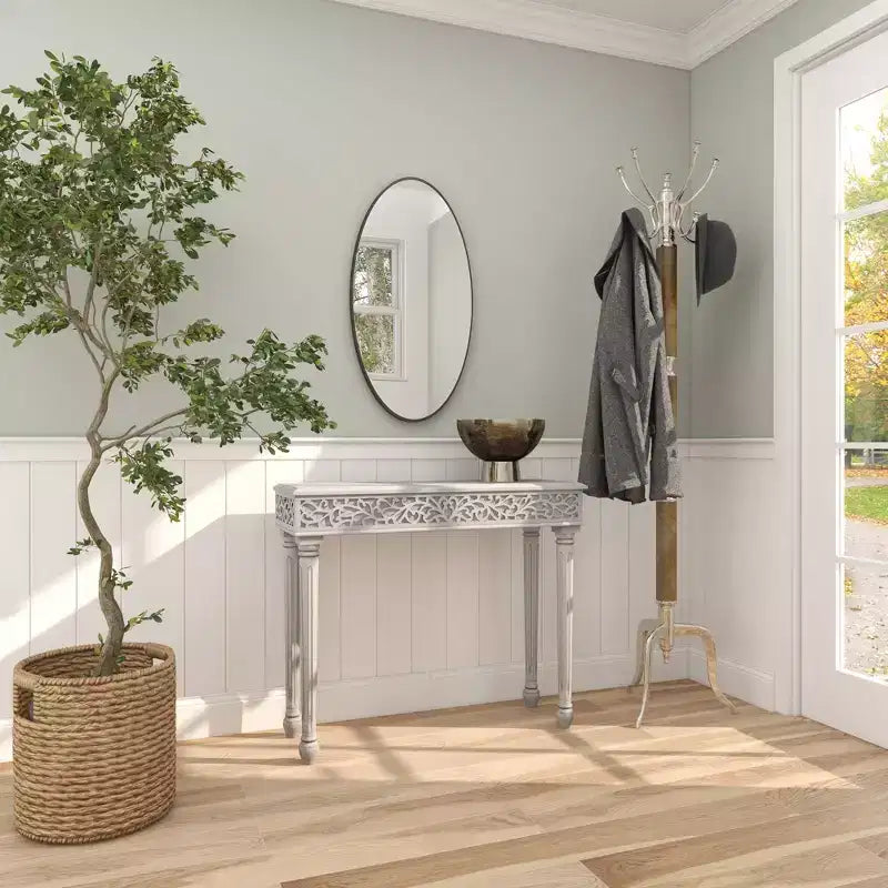 Farmhouse Mango Wood Console Table - 36"W x 30"H