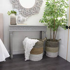 Farmhouse Mango Wood Console Table - 36"W x 30"H