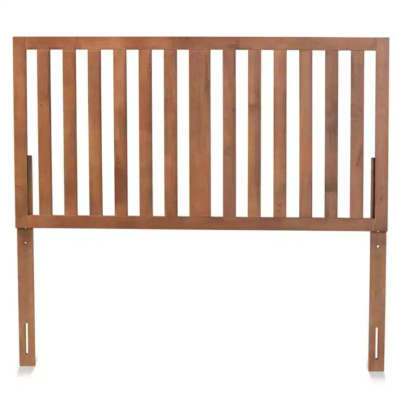 Modern Wood Headboard - Walnut, Queen Size, 50"H x 61.2"W