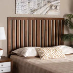 Modern Wood Headboard - Walnut, Queen Size, 50"H x 61.2"W