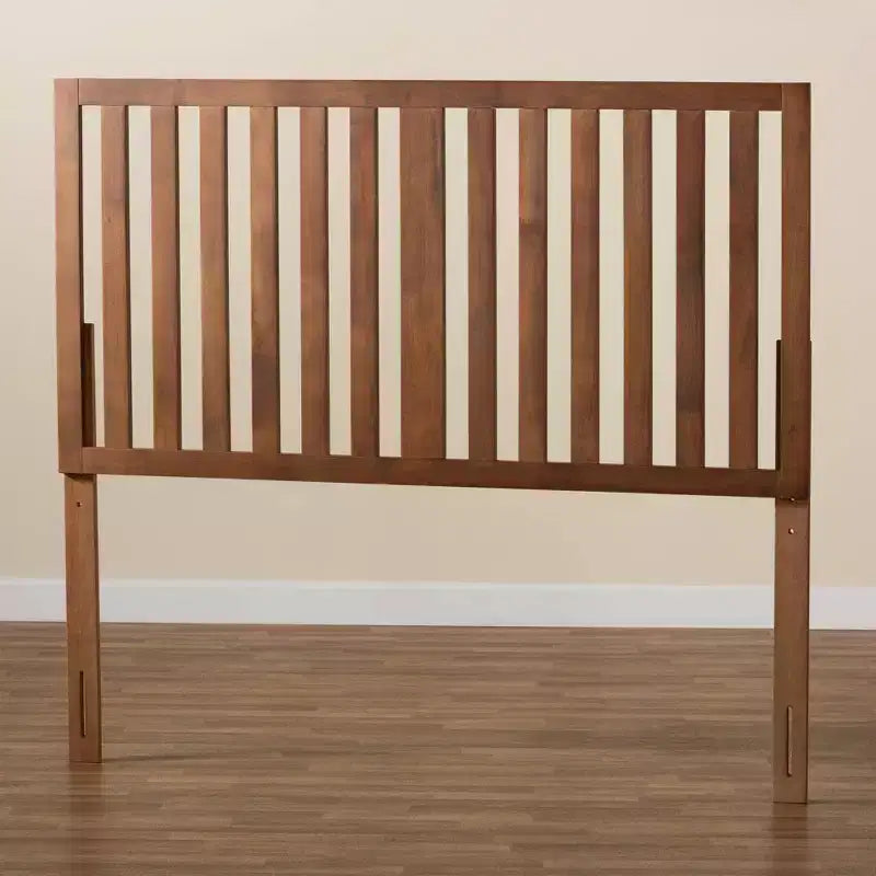 Modern Wood Headboard - Walnut, Queen Size, 50"H x 61.2"W