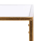 Artisan Iron Coffee Table with Glass Top - Gold, 41"W