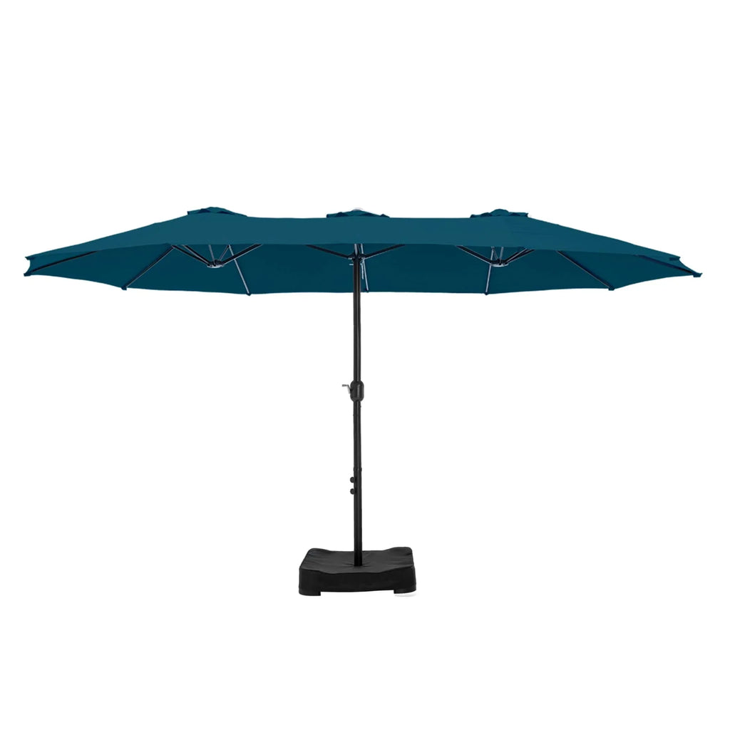 MAISON ARTS Grand Parasol Double Face de 4,5 m avec Base Incluse pour Patio