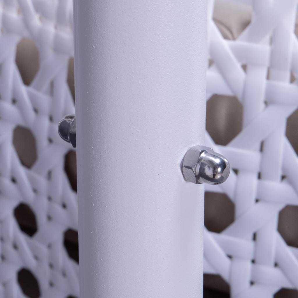 LeisureMod Fauteuil suspendu œuf 2 places avec support - Balançoire / hamac de patio en rotin osier pour extérieur/intérieur avec coussins