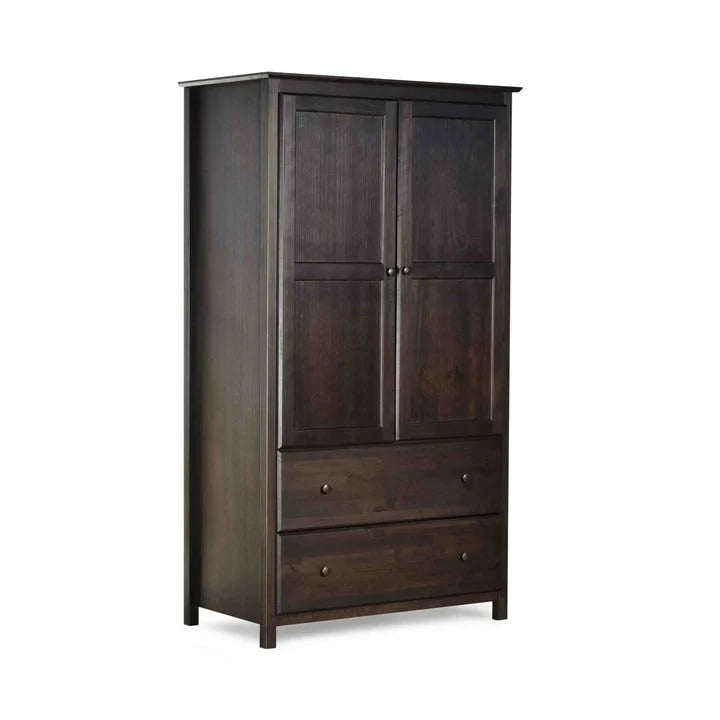 Armoire 2 portes en bois massif - 41x72x22
