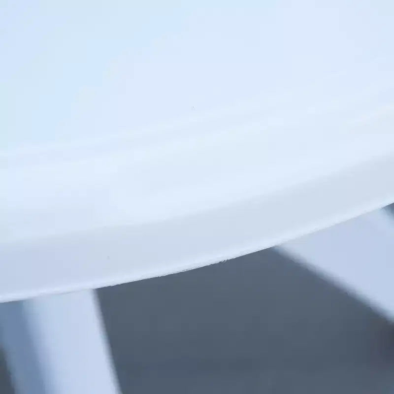 Table de salle à manger d'extérieur Outsunny avec trou pour parasol, table de bistro ronde pour jardin, pelouse, arrière-cour