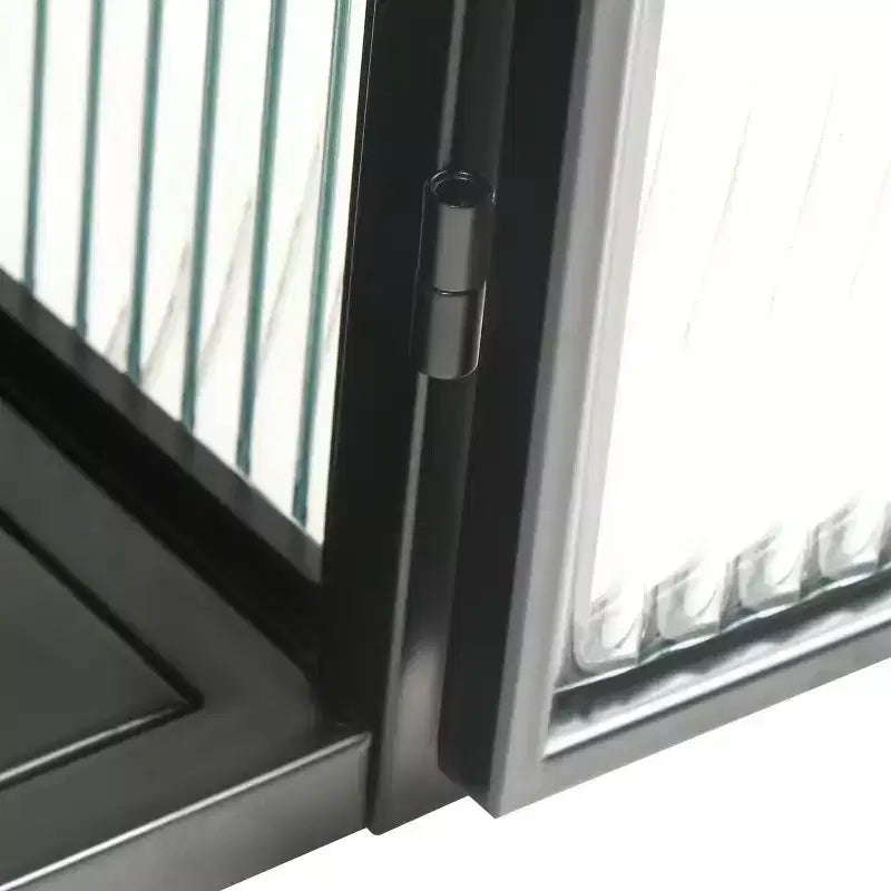 Meuble haut moderne à 2 portes Okak avec portes vitrées de rangement à 3 niveaux pour entrée/salle à manger/salon/cuisine