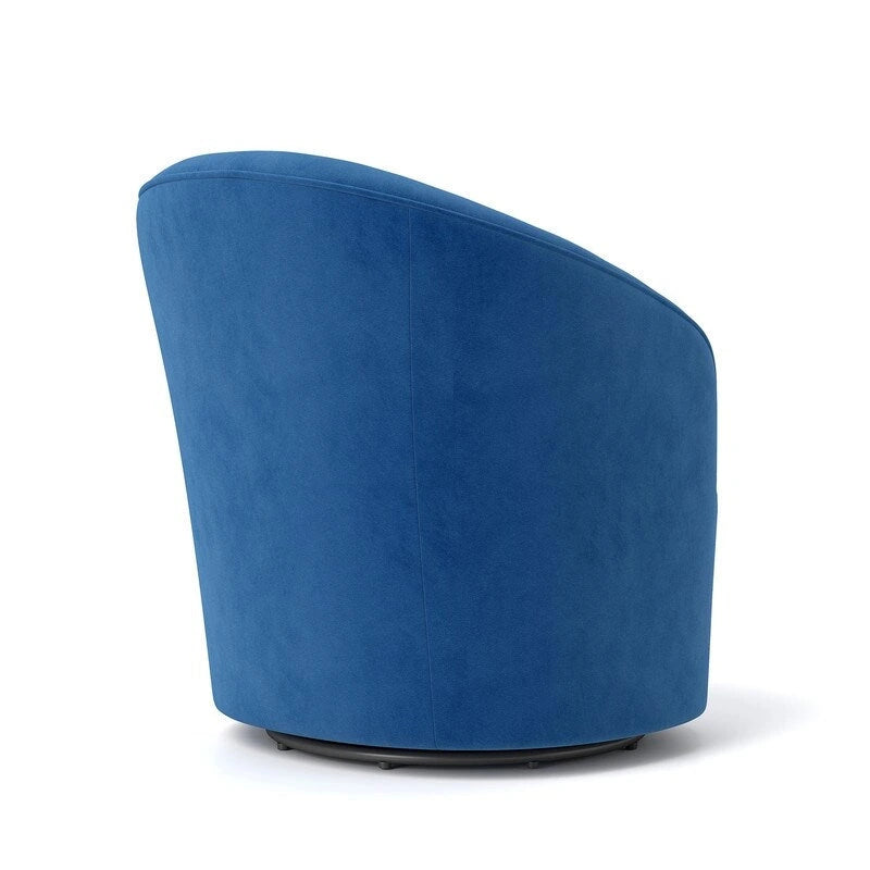 Fauteuil pivotant à 360 degrés en velours moderne SEYNAR avec dossier capitonné (lot de 2)