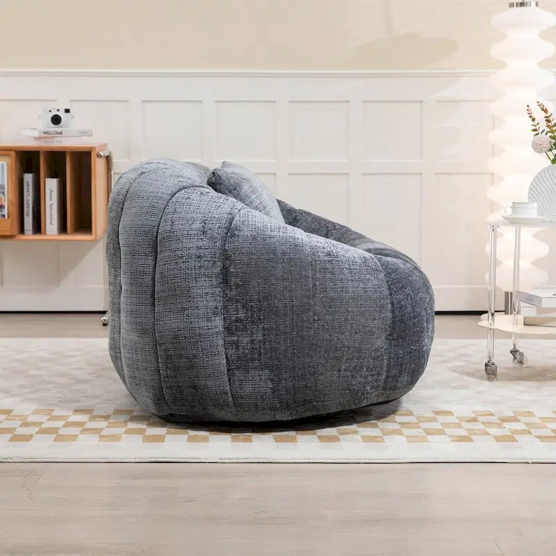 Fauteuil poire paresseux en chenille
