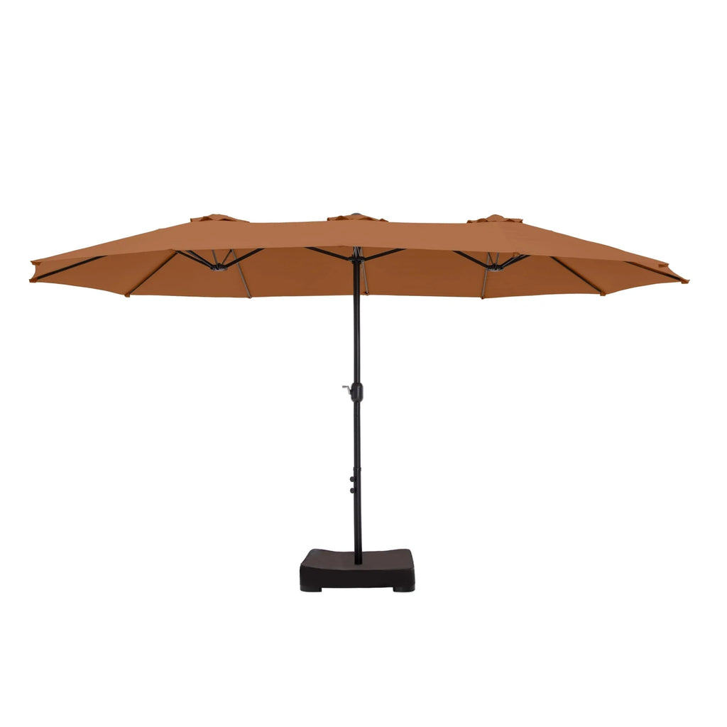 MAISON ARTS Grand Parasol Double Face de 4,5 m avec Base Incluse pour Patio