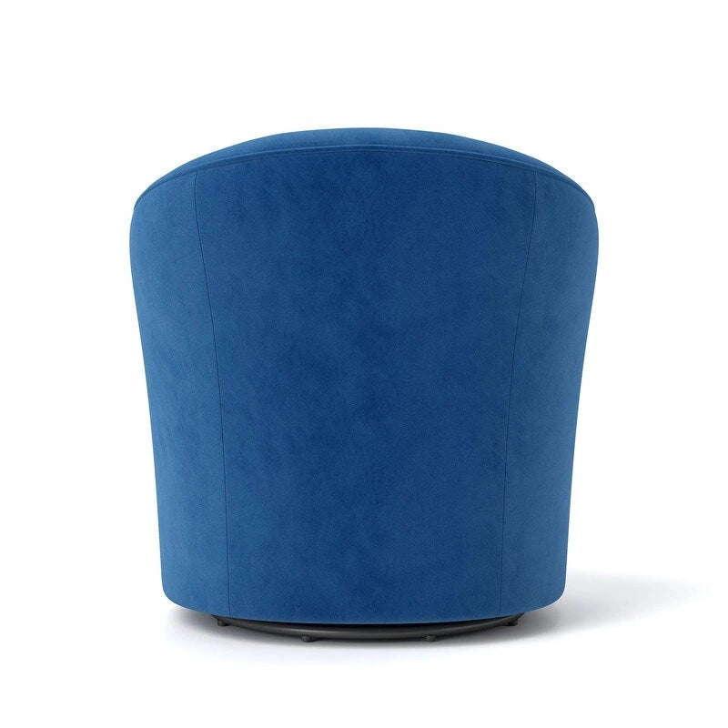 Fauteuil pivotant à 360 degrés en velours moderne SEYNAR avec dossier capitonné (lot de 2)