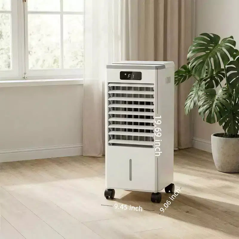 Refroidisseur d'air évaporatif portable 7L avec télécommande, 3 vitesses, minuterie et ventilateur oscillant pour la maison et le bureau