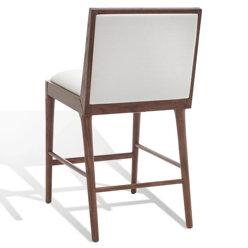 Tabouret de comptoir en lin Vonne SAFAVIEH Couture (Lot de 2) - 48x56x91cm