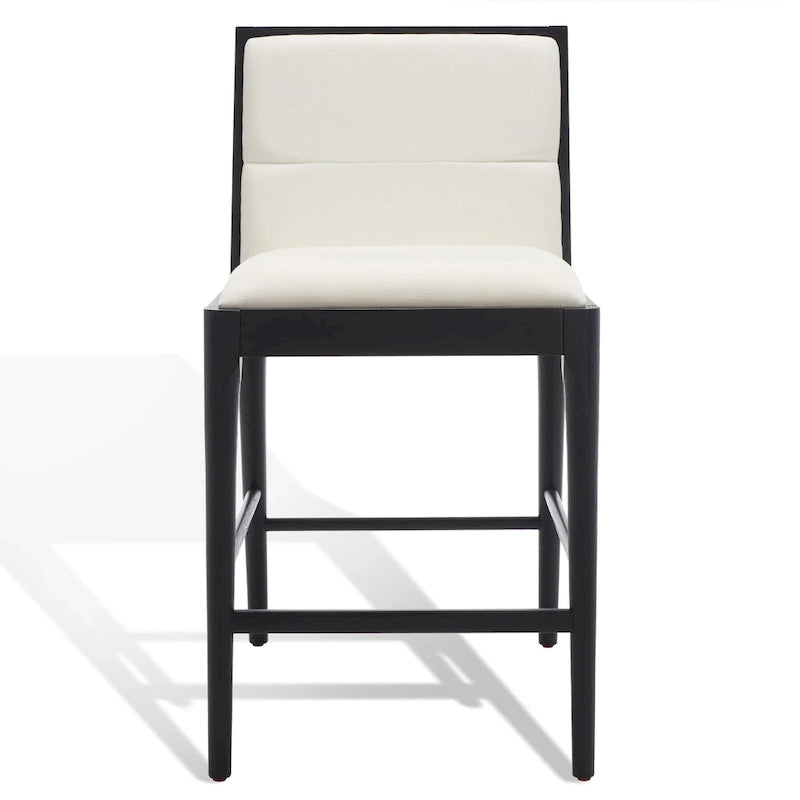 Tabouret de comptoir en lin Vonne SAFAVIEH Couture (Lot de 2) - 48x56x91cm