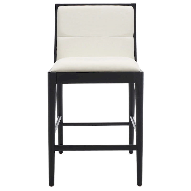 Tabouret de comptoir en lin Vonne SAFAVIEH Couture (Lot de 2) - 48x56x91cm