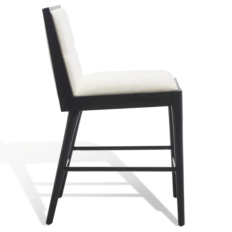 Tabouret de comptoir en lin Vonne SAFAVIEH Couture (Lot de 2) - 48x56x91cm