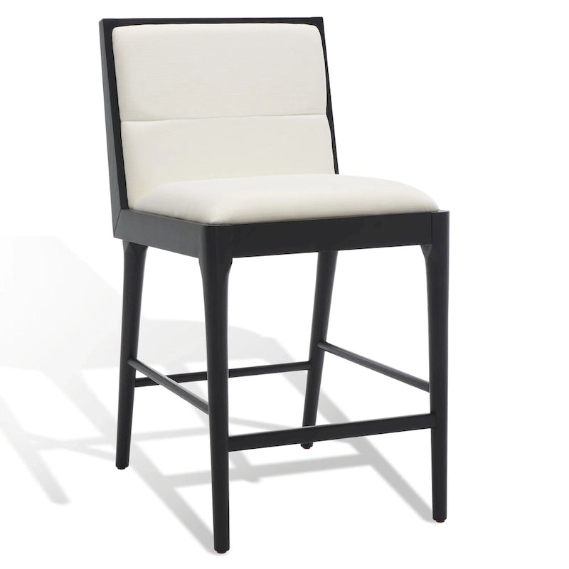 Tabouret de comptoir en lin Vonne SAFAVIEH Couture (Lot de 2) - 48x56x91cm