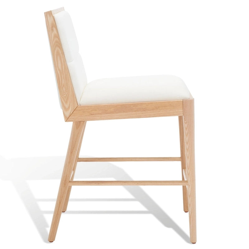 Tabouret de comptoir en lin Vonne SAFAVIEH Couture (Lot de 2) - 48x56x91cm