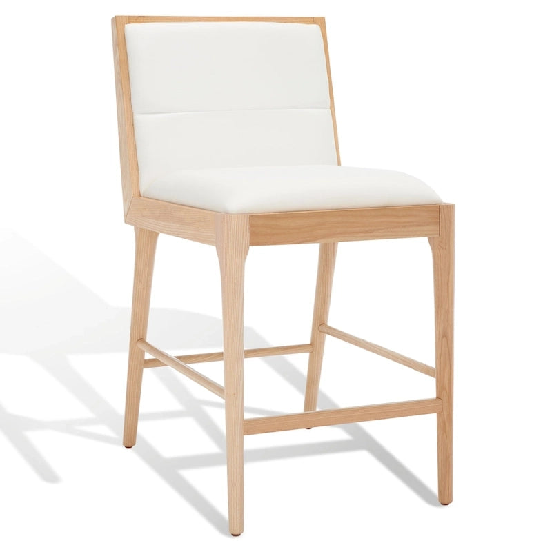 Tabouret de comptoir en lin Vonne SAFAVIEH Couture (Lot de 2) - 48x56x91cm