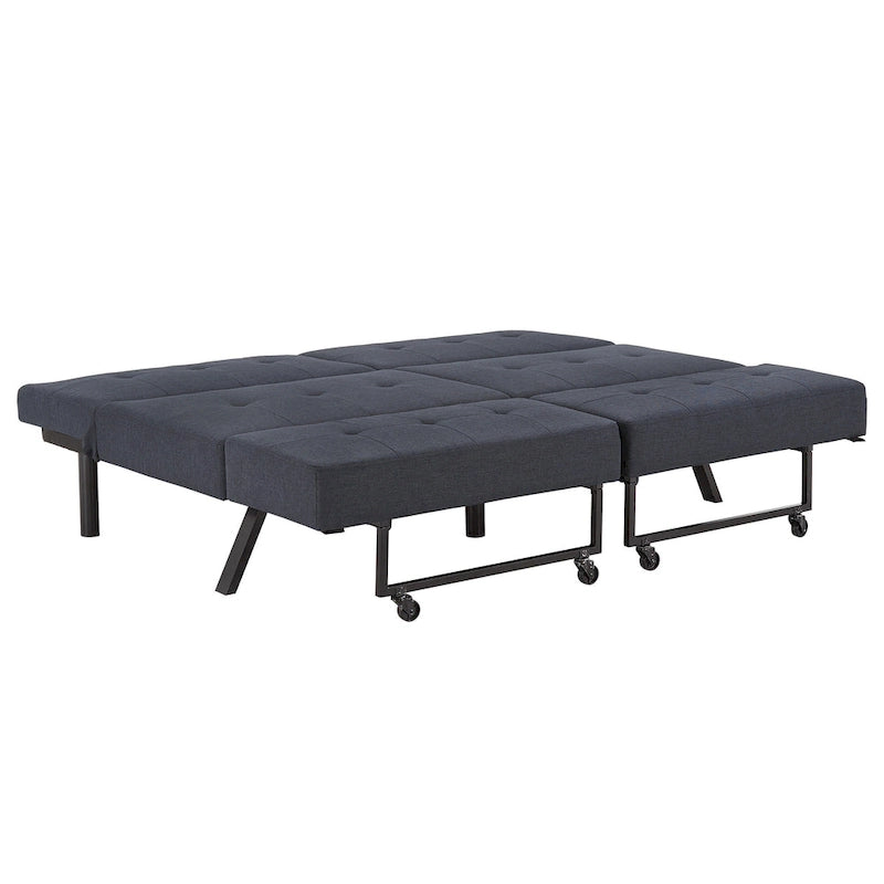 Canapé futon convertible Palatka Full 80 large en tissu capitonné par iNSPIRE Q Classic