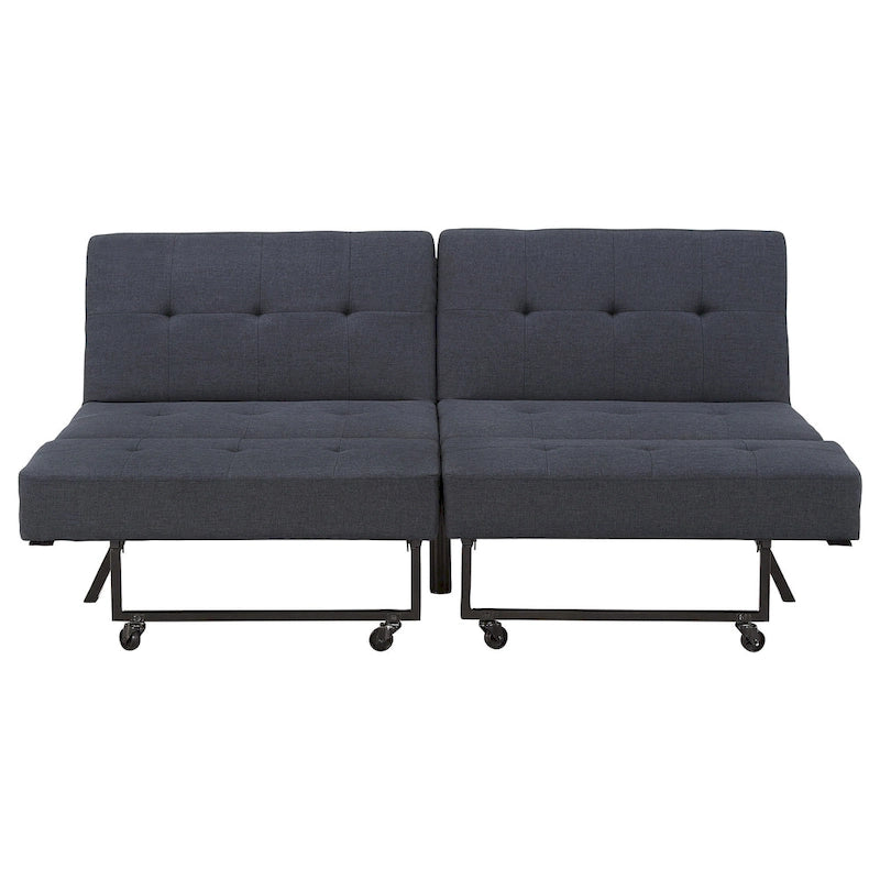 Canapé futon convertible Palatka Full 80 large en tissu capitonné par iNSPIRE Q Classic