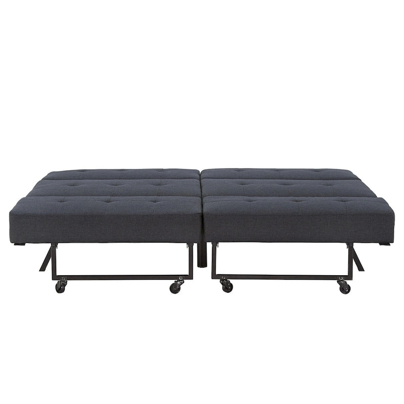 Canapé futon convertible Palatka Full 80 large en tissu capitonné par iNSPIRE Q Classic
