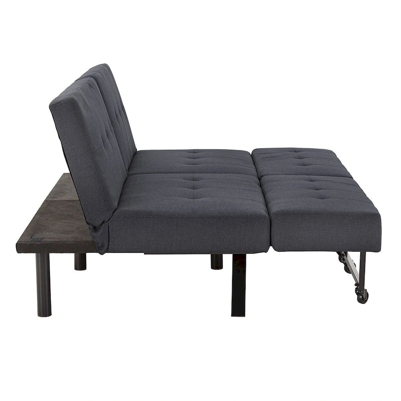 Canapé futon convertible Palatka Full 80 large en tissu capitonné par iNSPIRE Q Classic