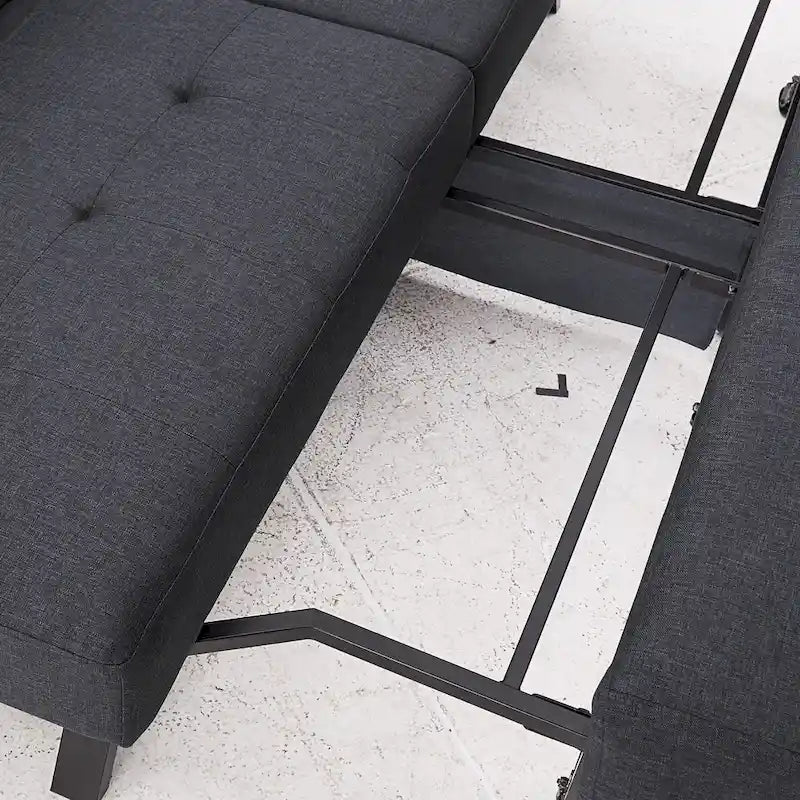 Canapé futon convertible Palatka Full 80 large en tissu capitonné par iNSPIRE Q Classic
