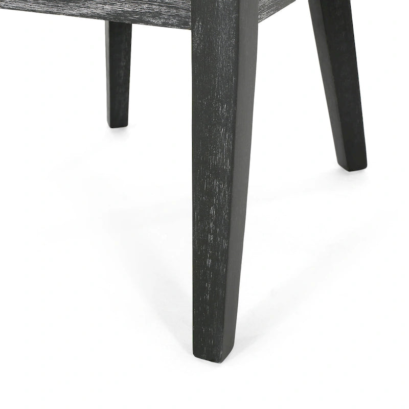 Chaises de salle à manger en bois rembourrées en tissu Camas (lot de 2) par Christopher Knight Home