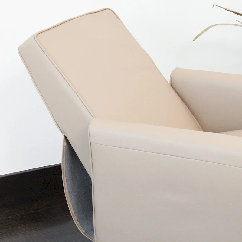 Fauteuil inclinable de club en cuir reconstitué noir Darvis de Christopher Knight Home