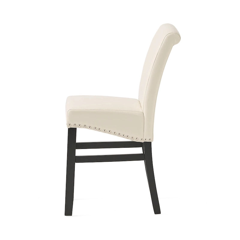 Tabouret de comptoir en cuir Lisette de 104 cm (lot de 2) par Christopher Knight Home