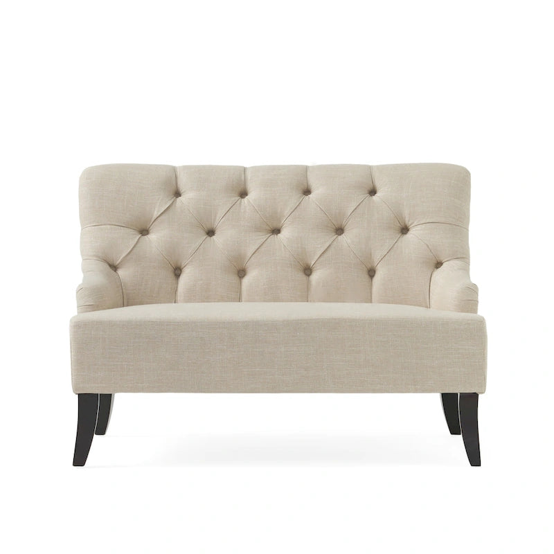 Canapé en tissu mélangé polyester Nicole de Christopher Knight Home - 29,25L x 43,75l x 30,50H