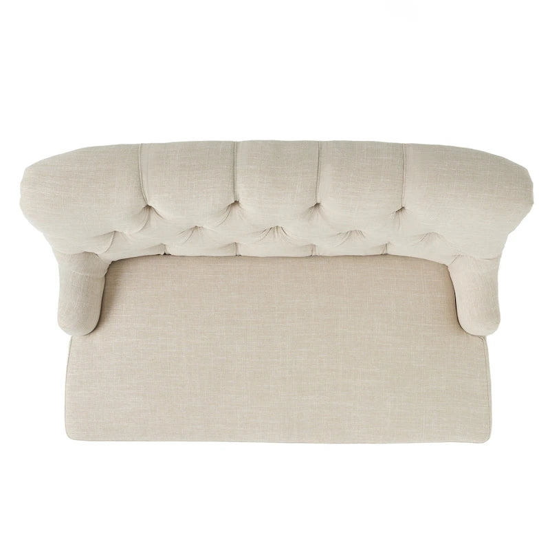 Canapé en tissu mélangé polyester Nicole de Christopher Knight Home - 29,25L x 43,75l x 30,50H